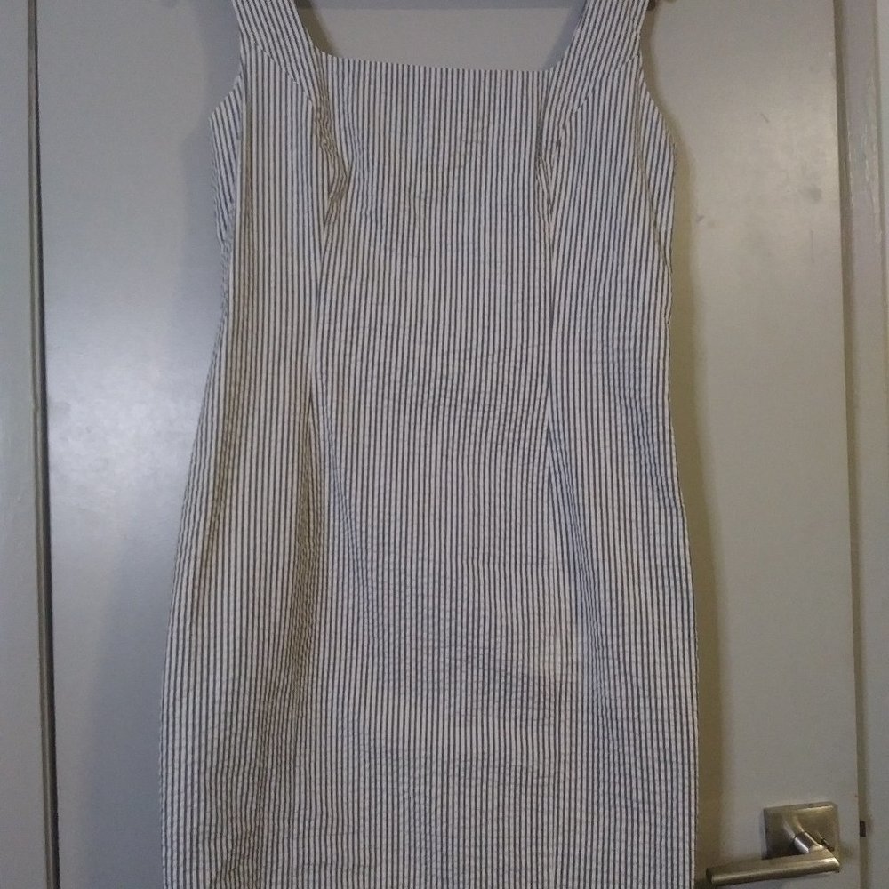 Vntg Spiegel Seersucker Sheath Dress